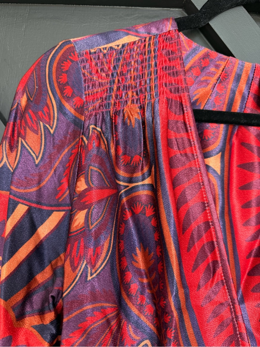 FARM Rio Macaw Arabesque Mini Wrap Dress, Size Small - Picture 5 of 10